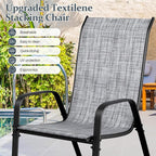 TLSUNNY 7 Pieces Patio Dining Set, Outdoor Table and Chairs W/1.69″ Umbrella - Image 8
