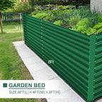 Land Guard 8x4x3ft Rectangular Galvanized Raised Garden Beds, Large-Capacity - Image 4