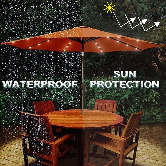 Blissun 9 ft Solar Umbrella - Image 5