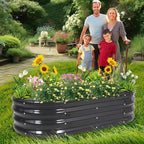 1MORE Galvanized Raised Garden Bed- Planter Garden Boxes Outdoor, Raised Beds - Image 7