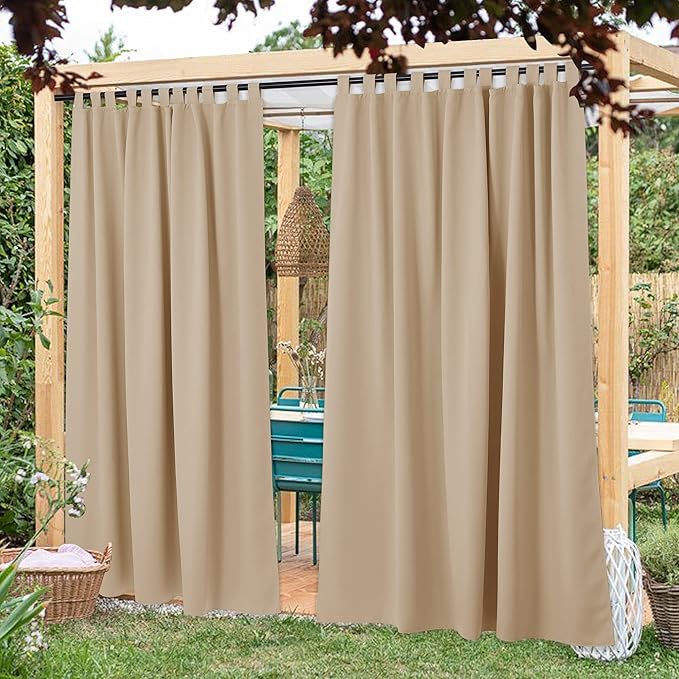 NICETOWN 2 Panels Outdoor Curtainss - Image 2