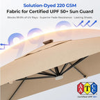 HOMSHADE 10 ft Square Cantilever Patio Umbrella - Image 4