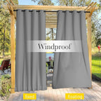 NICETOWN 2 Panels Weighted Outdoor Curtains - Image 7