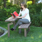 LIFETIME 60054 Convertible Bench / Table, Faux Wood Construction - Image 5