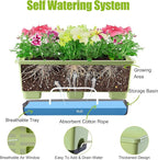 Window Box Planter 8 Pcs, 17 Inches Rectangle Flower Pots - Image 2