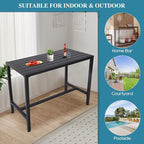 Outdoor Bar Table, Patio Console Pub Height Tables - Image 8