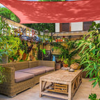 AsterOutdoor Sun Shade Sail Rectangle 12' x 12' UV Block Canopy - Image 9