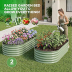 Galvanized Raised Garden Bed Outdoor, Rust-Resistant Garden Planter Box - Image 7