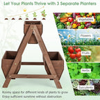 Giantex Vertical Raised Garden Bed, 3 Wood Planter Boxes - Image 5