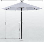 ABCCANOPY Durable Solar Led Patio Umbrellas - Image 3