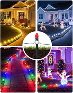 100-Pack Plastic Light Stakes, 7.5 Inch Christmas Yard Stakes - Image 6