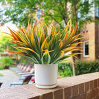16Pcs Artificial Grass Fake Plants 17.3in Outdoor Plastic Plants UV Resistant - Image 6