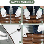 1MORE Galvanized Raised Garden Bed- Planter Garden Boxes Outdoor, Raised Beds - Image 8