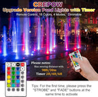 RGB Pond Lights with Timer, Super Bright LED Underwater Submersible Colorful - Image 3