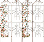 hogardeck 4 Packs 84 * 19 inch Metal Garden Trellis by HOGARDECK