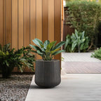 Kante 11.6" Dia Round Concrete Planter, Outdoor Indoor Large Plant Pots - Image 4