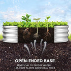 JERIA Raised Garden Bed, Galvanized Raised 2 Pcs 4×2×1ft Planter Boxes Outdoor - Image 4