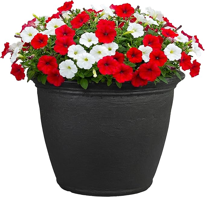 Sunnydaze 24-Inch Anjelica Large Plastic Pot by SunnydazeDecor