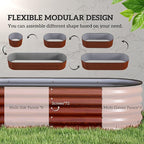 Outsunny 8' x 2' x 1.4' Galvanized Raised Garden Bed Kit, Outdoor Metal - Image 3