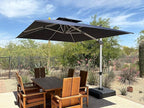 PURPLE LEAF 9' X 11' Patio Umbrella Outdoor Rectangle Umbrella Large Cantilever - Image 2