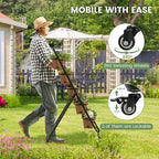 Giantex 2 Pcs Vertical Planter Raised Bed on Wheels, Elevated Garden Beds - Image 4