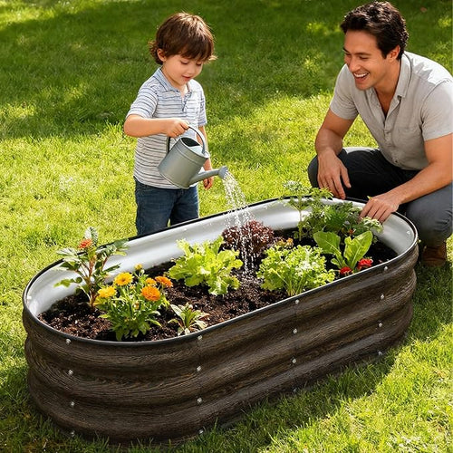 4x2x1FT Galvanized Raised Garden Beds, Raised Garden Bed - Image 2