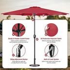 Simple Deluxe 9' Patio Umbrella Outdoor Table Market Yard Umbrella - Image 2