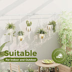 Bamworld Hanging Planters 2PCS for Indoor Plants Hanging Plant Holder Plant - Image 5