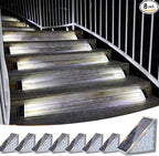 VOLISUN Solar Stair Lights 8 Pack, Solar Step Lights Waterproof IP67, Outdoor by VOLISUN