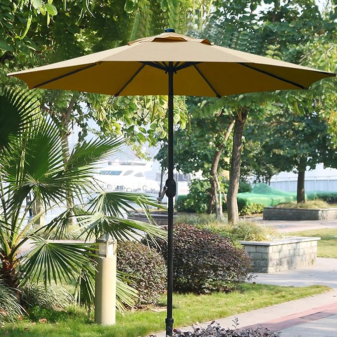 Sunnyglade 9' Patio Umbrella Outdoor Table Umbrella - Image 5