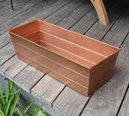 Achla Designs C-20C Copper Plated Flower Box, Medium Window Flowerbox Planter - Image 8