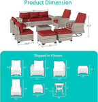 11-Piece Outdoor Patio Furniture Set - Image 2