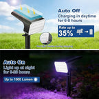 LANSOW 12 Pack Solar Spot Lights Outdoor Color Changing, 7 Modes Waterproof - Image 7