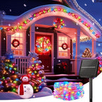 Minetom Solar String Lights for Outside, 33Ft 100 LED Outdoor Solar Fairy Lights - Image 6