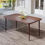 JEAREY Patio Dining Table, Outdoor Dining Table All-Weather by JEAREYOutdoorsCollection