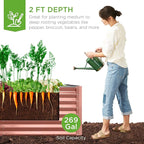 Best Choice Products 6x3x2ft Outdoor Metal Raised Garden Bed, Deep Root Box - Image 3