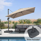 PURPLE LEAF 10 Feet Square Cantilever Umbrella Patio Umbrella - Image 2