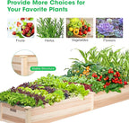 VIVOSUN 8×2Ft Wooden Raised Garden Bed, Outdoor Wood Planter Box - Image 7