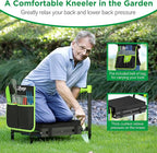 10.8” Wide Garden Kneeler and Seat, Heavy Duty Foldable Gardening Stool - Image 3