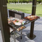 Aoxun Grill Gazebo 8 x 5FT, Outdoor Barbecue Gazebo - Image 8