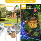 Solar Lanterns Outdoor Waterproof, Hummingbird Watering Can Garden Decor - Image 6