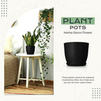 Utopia Home - Plant Pots Indoor - 7/6.6/6/5.3/4.8 Inches Home Decor Flower Pots - Image 4