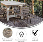 Flash Furniture Lila Metal Restaurant Stack Chairs - Image 4