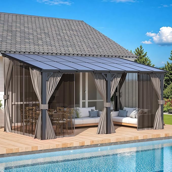 AECOJOY 16' x 8' Gazebo Outdoor Pergola - Image 6
