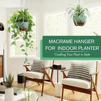 Set of 2-8 Inch Hanging Planters - Image 2