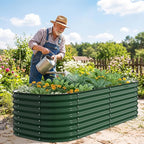Kesfitt Raised Garden Bed Outdoor, Galvanized Steel Metal Raised Bed Planter - Image 9