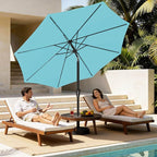 MEWAY 9ft Patio Umbrella Outdoor Table Umbrellas - Image 3