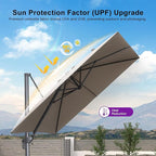 PURPLE LEAF 10 FT Outdoor Umbrella - Image 8