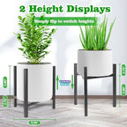 Airpark Plant Stand Indoor Adjustable, Metal Modern Plant Stands, Heavy Duty - Image 3