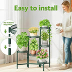 Metal Plant Stands Indoor Outdoor, 6 Tier Plant Stand Corner Plant Shelf - Image 6